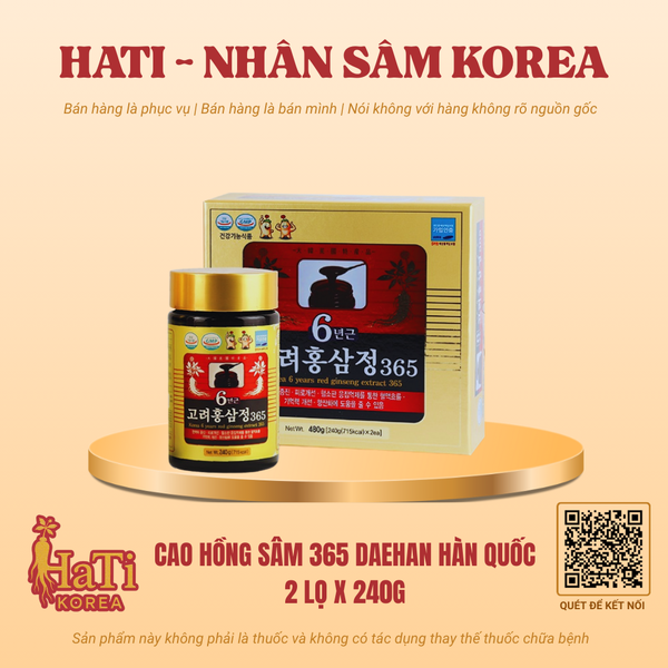 Cao Hồng Sâm 365 Daehan Hàn Quốc