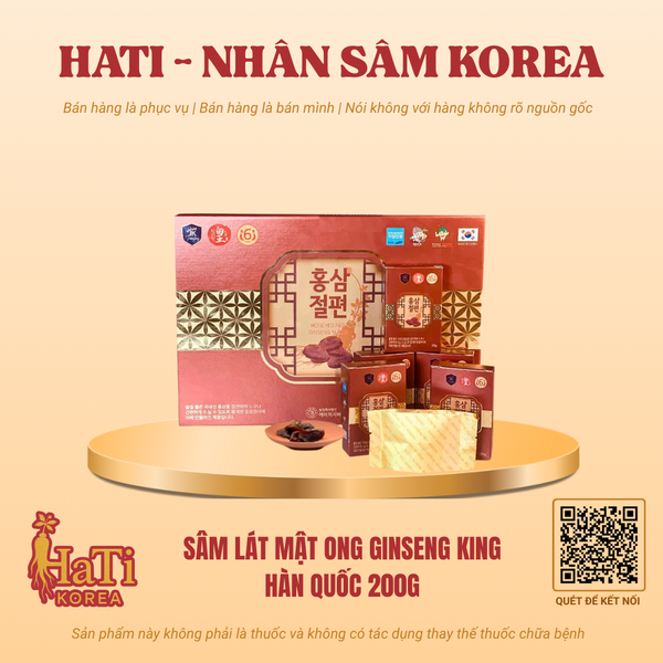 Sâm Lát Mật Ong Ginseng King Hàn Quốc 200g
