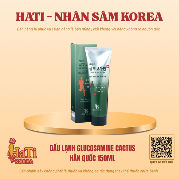 Dầu Lạnh Glucosamine Cactus Hàn Quốc 150ml