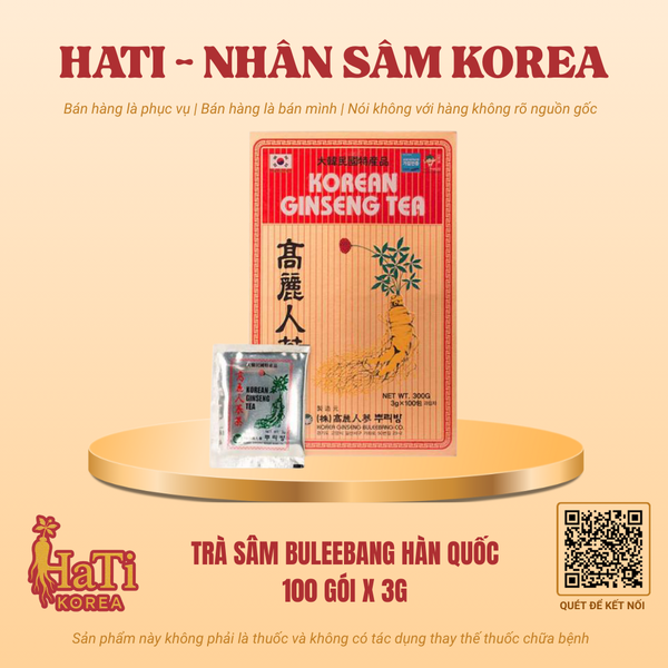 Trà Sâm Buleebang Hàn Quốc 100 Gói x 3g