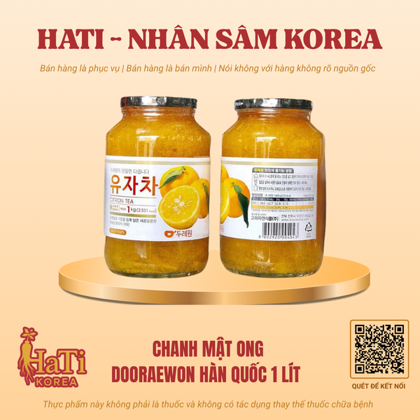 Chanh Mật Ong Dooraewon Hàn Quốc 1 Lít