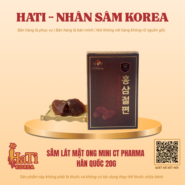 Sâm Lát Mật Ong Mini CT Pharma Hàn Quốc 20g