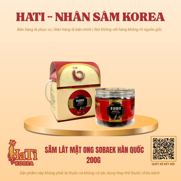 Sâm Lát Mật Ong Sobaek Hàn Quốc 200g