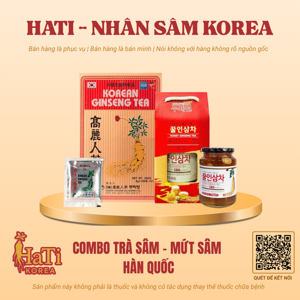 Combo Trà Sâm Kết Hợp Mứt Sâm Hàn Quốc
