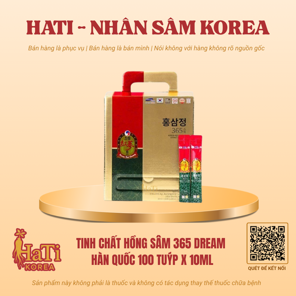 Tinh Chất Hồng Sâm 365 Dream Hàn Quốc 100 Tuýp x 10ml